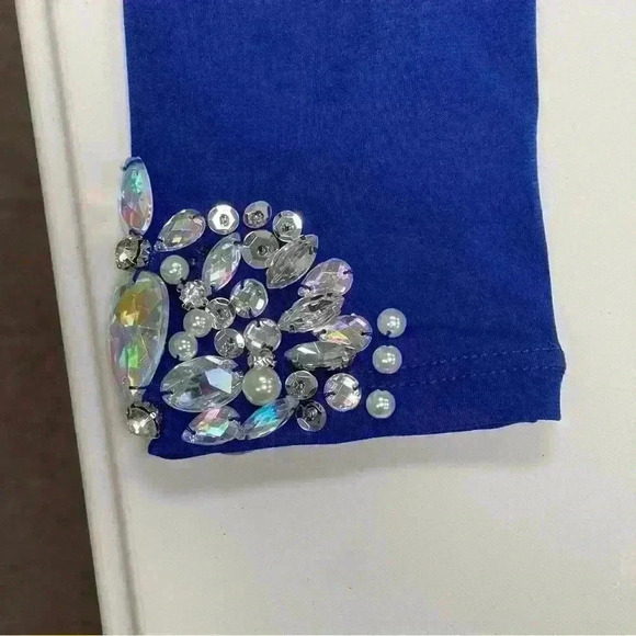 City Triangles Cocktail Dress For Women Royal Blue Sz M Long Sleeve - Picture 2 of 10